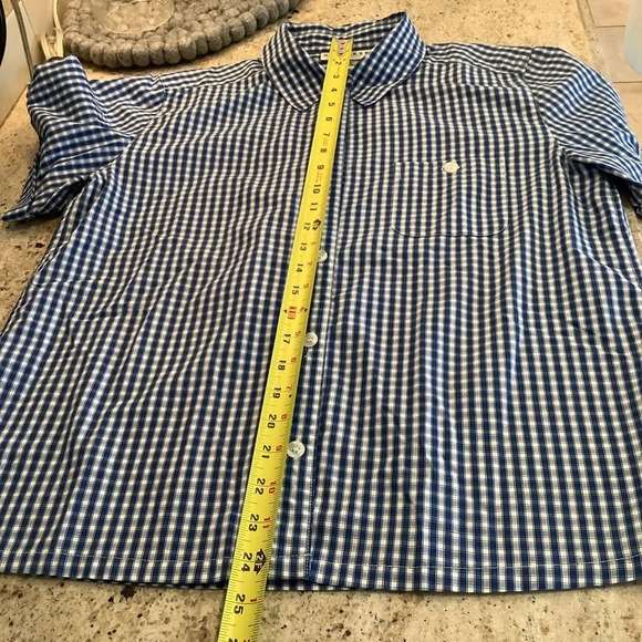 Haymaker Blue and White Plaid Shirt Size Medium - Picture 7 of 9